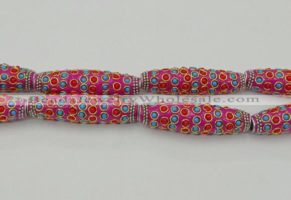 CIB634 16*60mm rice fashion Indonesia jewelry beads wholesale