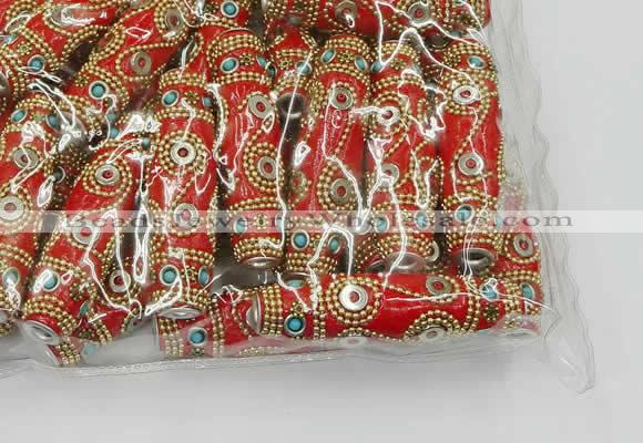 CIB668 16*60mm rice fashion Indonesia jewelry beads wholesale