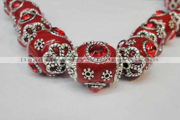 CIB81 16*22mm oval fashion Indonesia jewelry beads wholesale