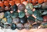 CIBS06 15 inches 20mm coin indian agate gemstone beads wholesale