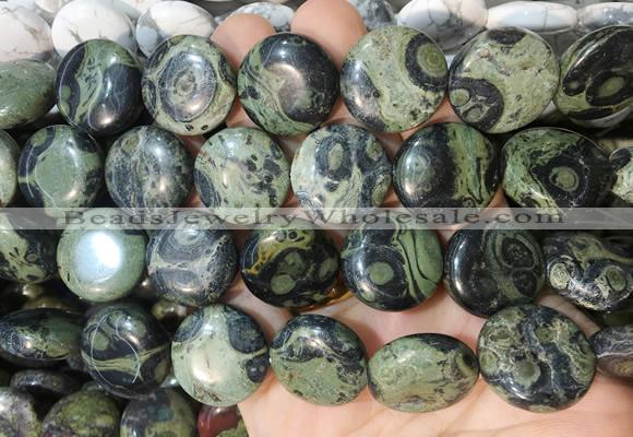 CIBS19 15 inches 20mm coin kambaba jasper gemstone beads wholesale