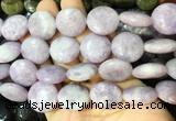 CIBS21 15 inches 20mm coin lepidolite gemstone beads wholesale