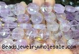 CIBS47 15 inches 15mm faceted coin amethyst beads wholesale CIBS47 15 inches 15mm faceted coin amethyst beads wholesale