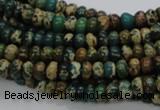 CIJ06 15.5 inches 4*6mm rondelle impression jasper beads wholesale