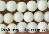 CIJ200 15.5 inches 4mm round ivory jade beads wholesale