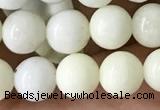 CIJ201 15.5 inches 6mm round ivory jade beads wholesale