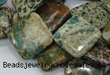 CIJ24 15.5 inches 20*20mm diamond impression jasper beads wholesale