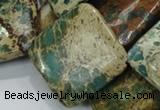 CIJ25 15.5 inches 40*40mm diamond impression jasper beads wholesale
