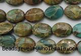 CIJ35 15.5 inches 10*14mm oval impression jasper beads wholesale