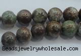 CJA02 15.5 inches 10mm round green jasper beads wholesale