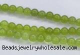 CKA01 15.5 inches 4mm round Korean jade gemstone beads