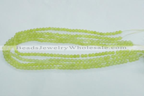 CKA102 15.5 inches 5mm round Korean jade gemstone beads