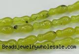 CKA18 15.5 inches 5*11mm bone Korean jade gemstone beads