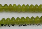 CKA214 15.5 inches 6*10mm rondelle Korean jade gemstone beads