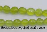 CKA215 15.5 inches 6*8mm nuggets Korean jade gemstone beads