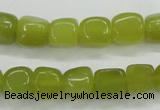 CKA23 15.5 inches 7*10mm nugget Korean jade gemstone beads