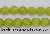 CKA235 15.5 inches 10mm flat round Korean jade gemstone beads