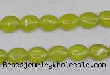 CKA242 15.5 inches 8*10mm oval Korean jade gemstone beads