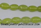 CKA243 15.5 inches 8*12mm oval Korean jade gemstone beads