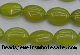 CKA245 15.5 inches 12*16mm oval Korean jade gemstone beads