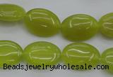 CKA246 15.5 inches 13*18mm oval Korean jade gemstone beads