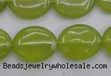 CKA248 15.5 inches 18*22mm oval Korean jade gemstone beads