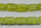 CKA260 15.5 inches 10*14mm rectangle Korean jade gemstone beads