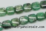 CKC105 16 inches 10*10mm square natural green kyanite beads wholesale