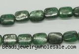 CKC106 16 inches 8*10mm rectangle natural green kyanite beads wholesale