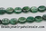 CKC110 16 inches 8*10mm oval natural green kyanite beads wholesale