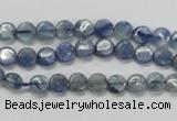 CKC201 15.5 inches 6mm flat round natural kyanite beads wholesale