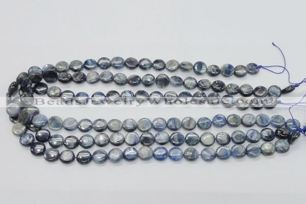 CKC202 15.5 inches 10mm flat round natural kyanite beads wholesale