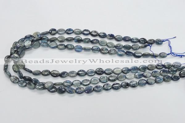 CKC204 15.5 inches 8*10mm oval natural kyanite beads wholesale