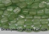 CKC259 15.5 inches 6*8mm rectangle natural green kyanite beads