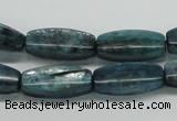 CKC32 16 inches 8*20mm faceted rice natural kyanite beads