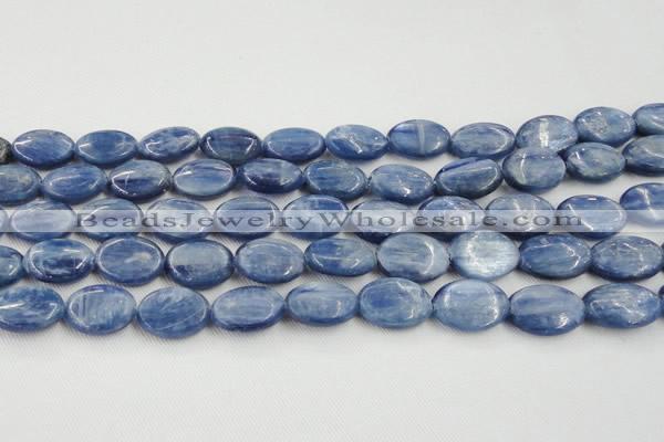 CKC534 15.5 inches 10*14mm oval natural Brazilian kyanite beads