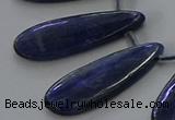 CKC541 Top drilled 10*25mm flat teardrop natural kyanite beads