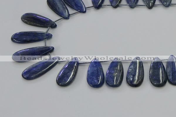 CKC542 Top drilled 15*25mm flat teardrop natural kyanite beads