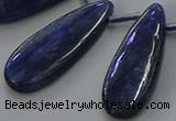 CKC543 Top drilled 10*30mm flat teardrop natural kyanite beads