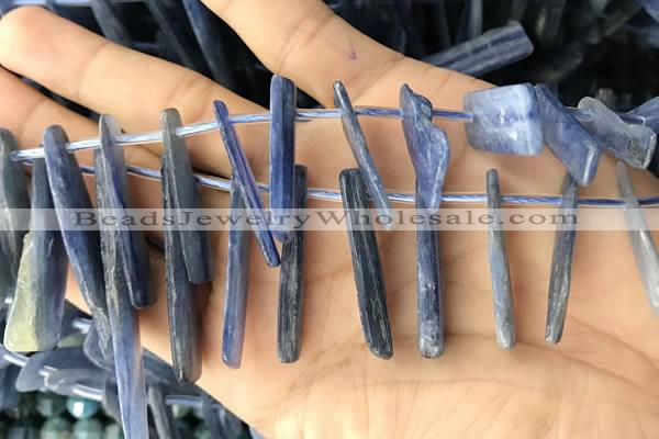 CKC547 Top drilled 10*16mm - 12*50mm sticks kyanite beads