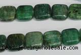 CKC62 15.5 inches 12*12mm square natural green kyanite beads