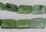 CKC65 15.5 inches 8*12mm rectangle natural green kyanite beads