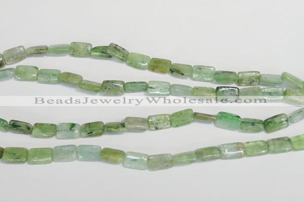 CKC65 15.5 inches 8*12mm rectangle natural green kyanite beads