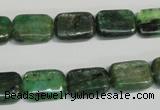 CKC66 15.5 inches 10*14mm rectangle natural green kyanite beads