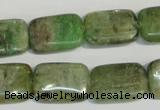 CKC67 15.5 inches 13*18mm rectangle natural green kyanite beads