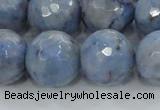 CKC707 15.5 inches 18mm faceted round imitation blue kyanite beads