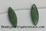 CKC72 15.5 inches 10*30mm marquise natural green kyanite beads