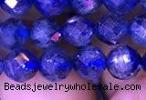 CKC733 15.5 inches 7mm faceted round kyanite gemstone beads