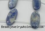 CKC75 Top drilled 11*25mm oval natural kyanite gemstone beads