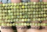 CKC765 15.5 inches 4mm round natural green kyanite beads